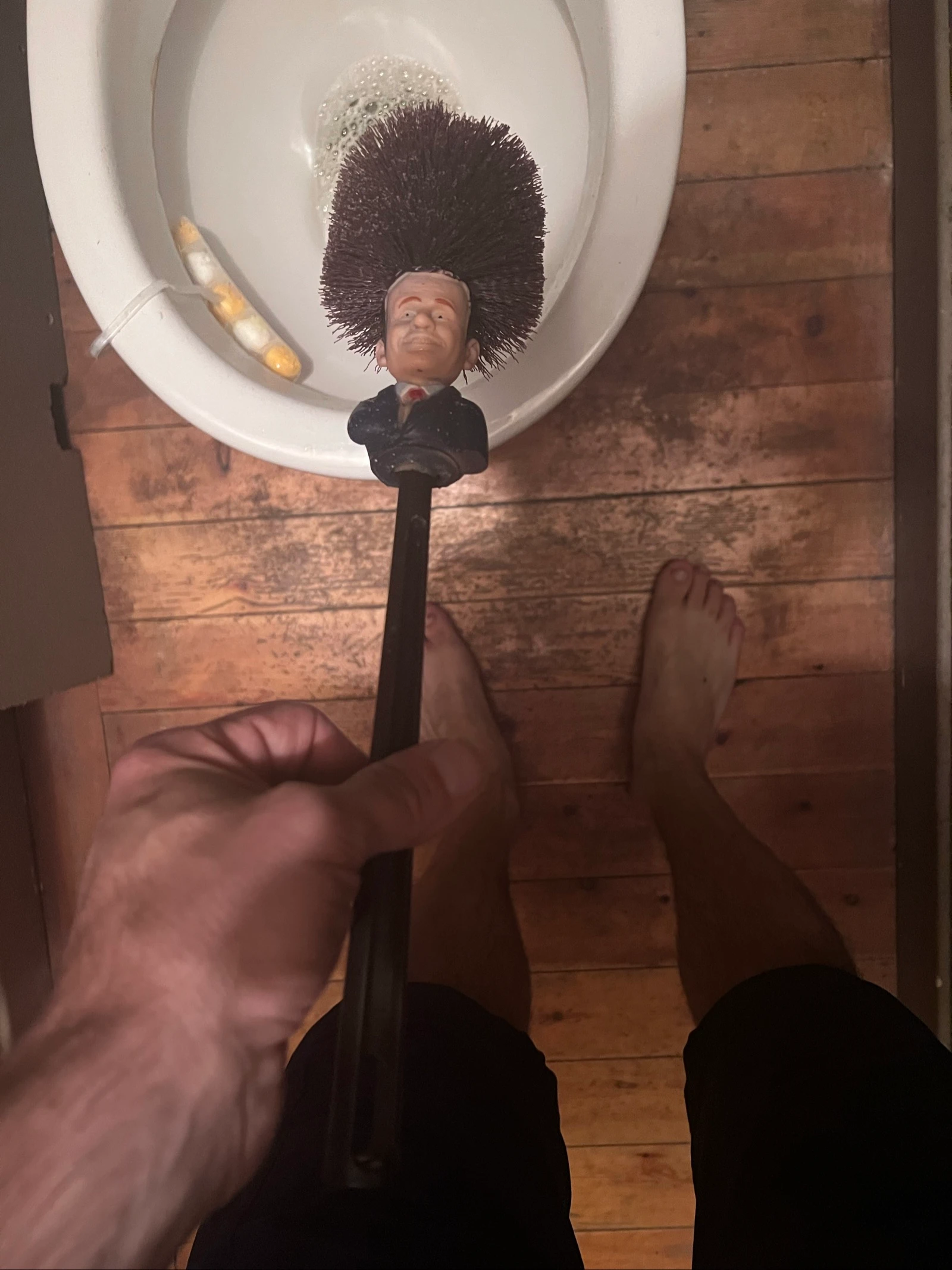 Unusual toilet brush "President" - Decorative item or humorous gift – photo 3